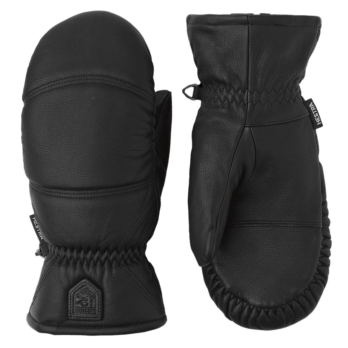 Hestra Leather Box Mitten in Black